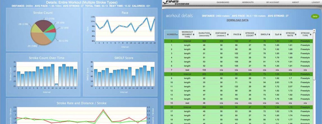 First Steps Analysing Swim Data with the FINIS Swimsense