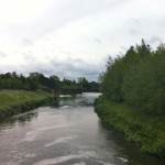 Jubilee River at Boulter's Lock. The start of the Jubilee River Swim 2012