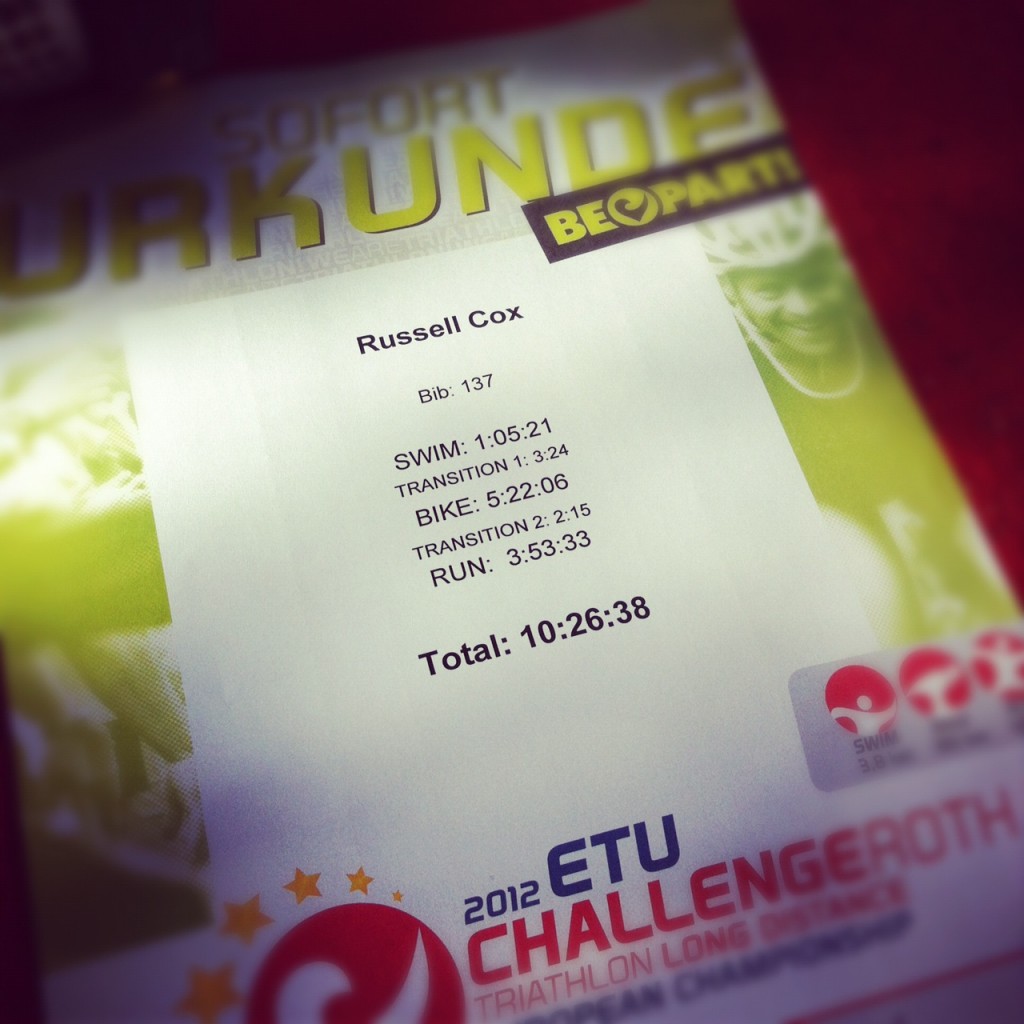 Challenge Roth 2012 Race Report – Make It Stop