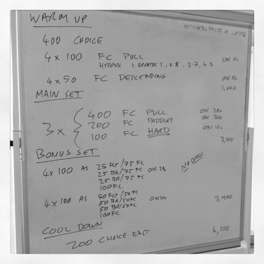 Coached Swim Session - Thursday, 1st August 2013