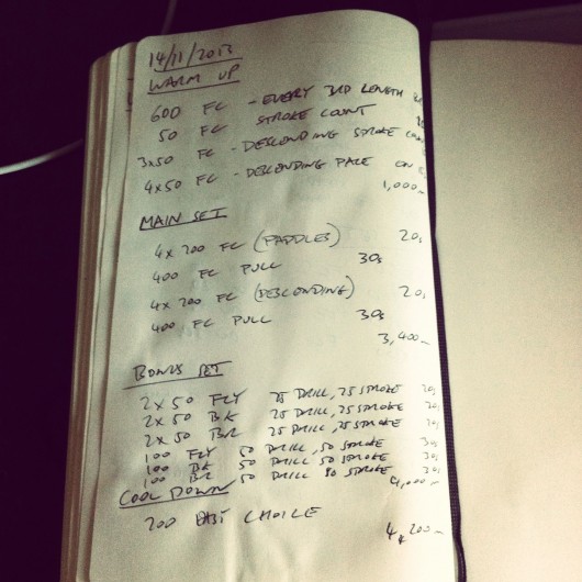 Swim Session - Thursday, 14th November 2013