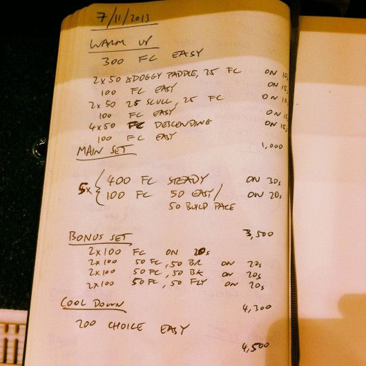 Swim Session - Thursday 7th November 2013