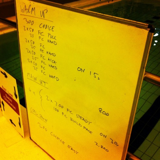 Swim Session - Tuesday 3rd December 2013