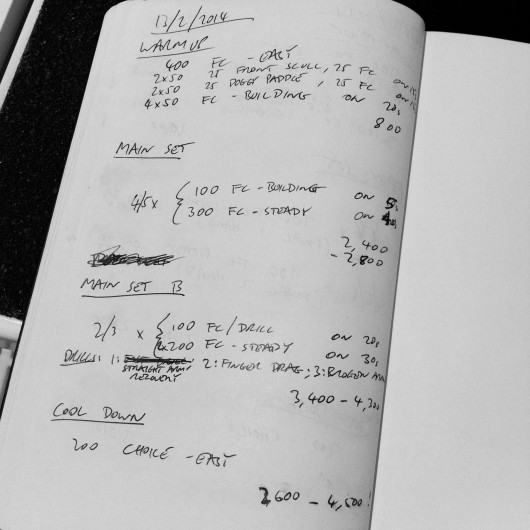 Thursday, 13th February 2014 - Endurance Swim Session