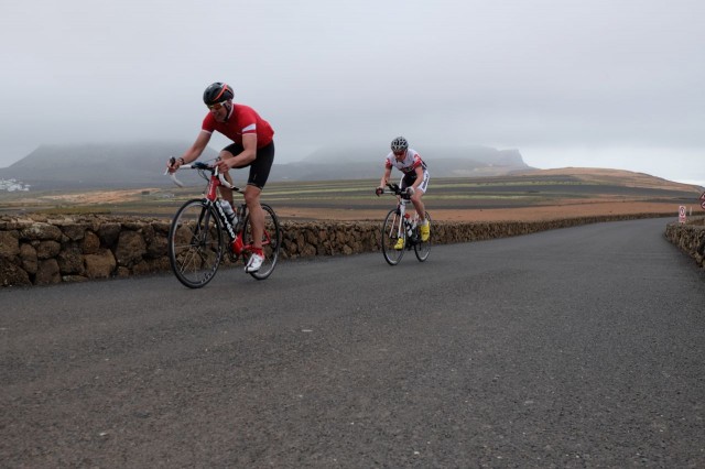 Race to the top of Mirador del Rio