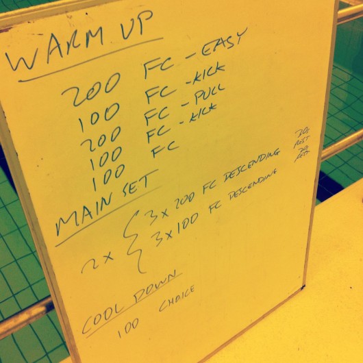 Tuesday, 1st April 2014 - Endurance Swim Session