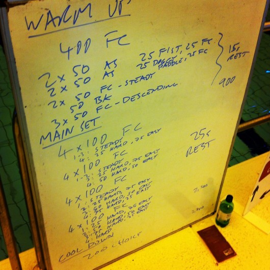 Tuesday, 8th April 2014 - Endurance Swim Session