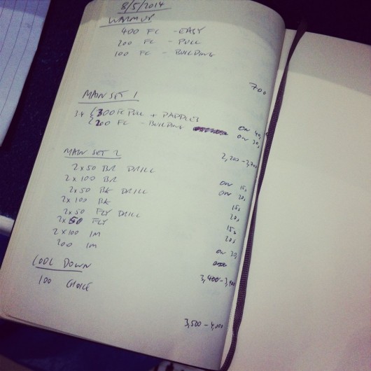 Thursday, 8th May 2014 - Endurance Swim Session