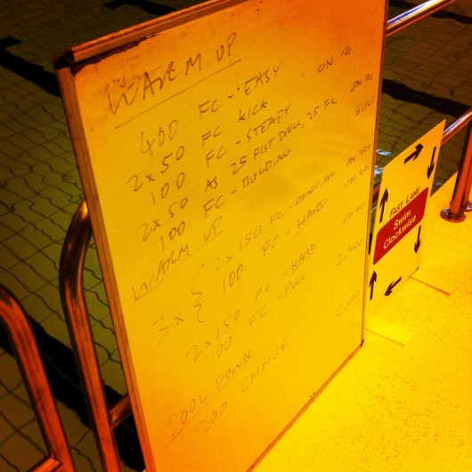 Tuesday, 13th May 2014 - Endurance Swim Session