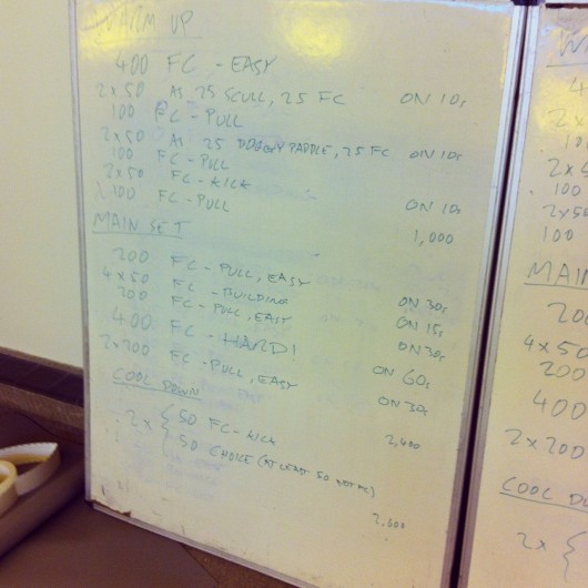 Tuesday, 10th June 2014 - Endurance Swim Session