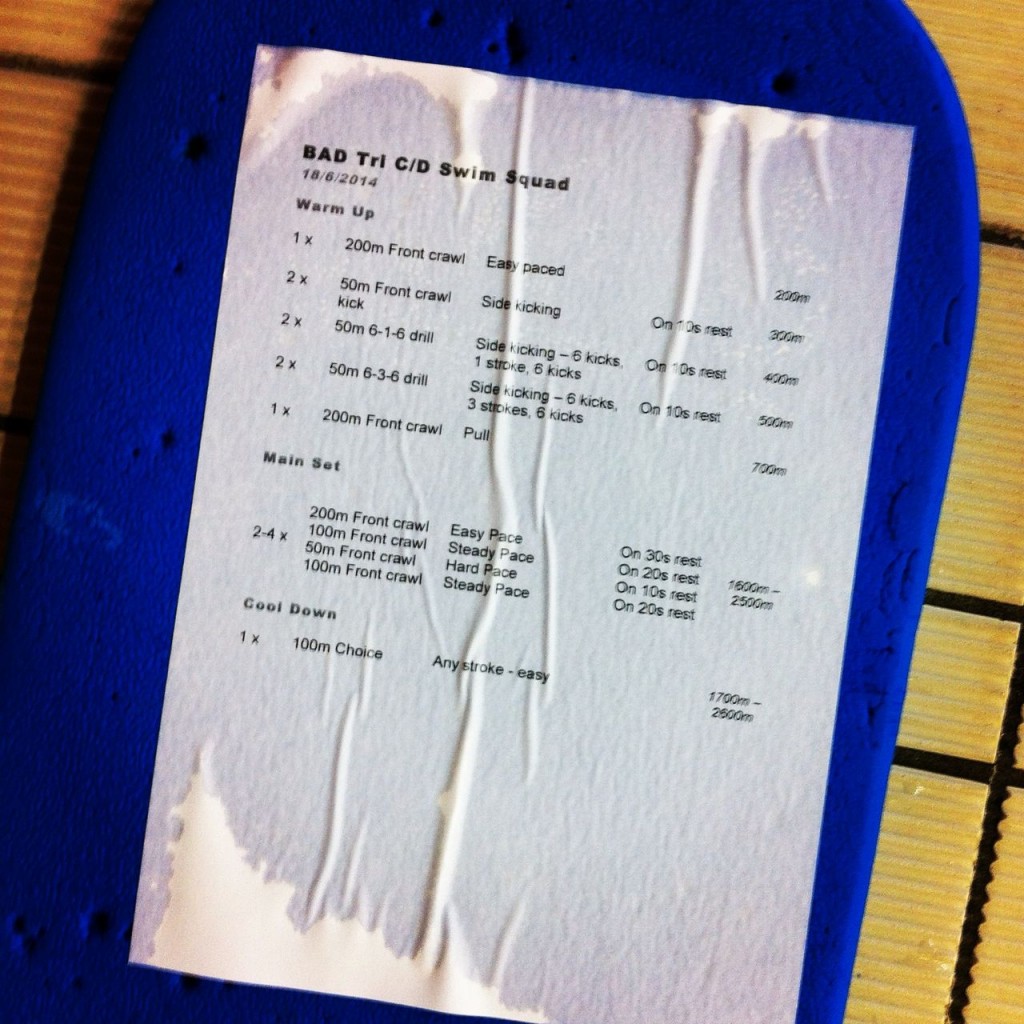 Weekly Swim Sets: Thursday, 19th June 2014