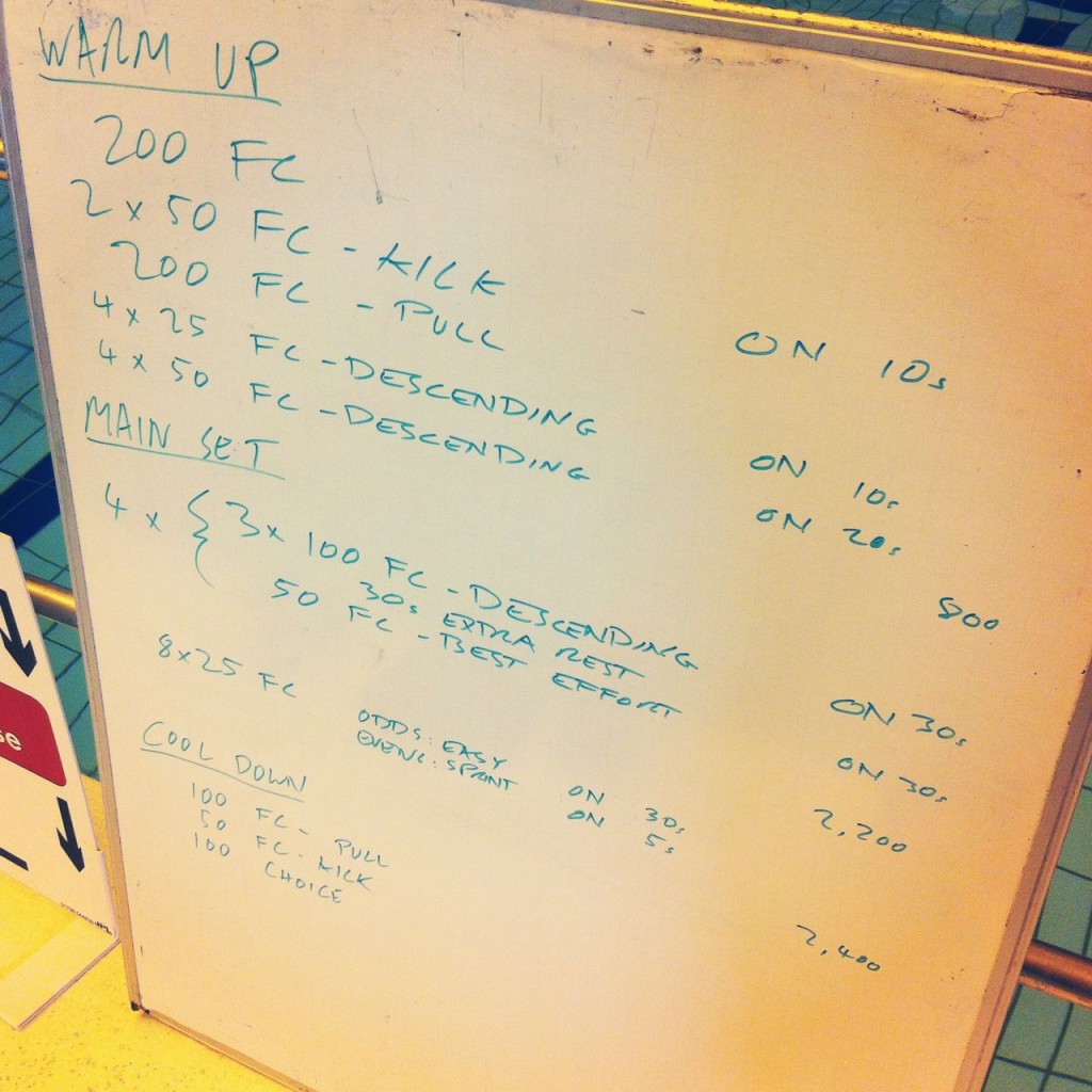 Weekly Swim Sets: Thursday, 24th July 2014