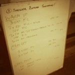 Tuesday, 23rd September 2014 - Endurance Swim Session