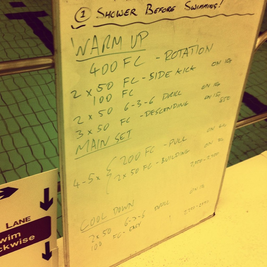 Weekly Swim Sets: Thursday, 23rd October 2014