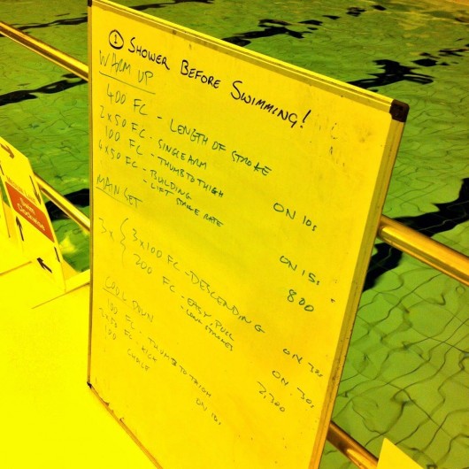 Tuesday, 28th October 2014 - Endurance Swim Session