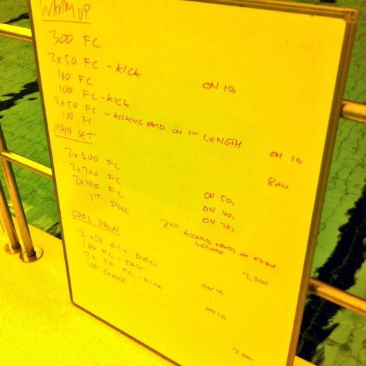 Tuesday, 9th December 2014 - Endurance Swim Session