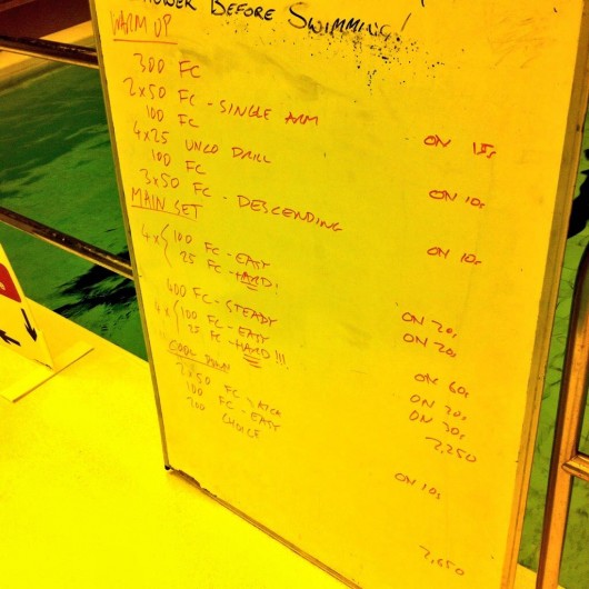 Tuesday, 23rd December 2014 - Endurance Swim Session