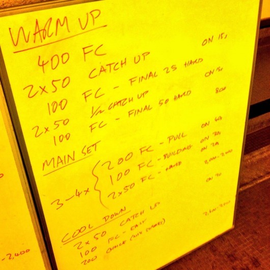 Tuesday, 20th January 2015 - Endurance Swim Session