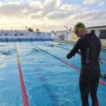 Starting the day with a Swim