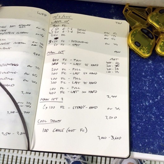 Thursday, 19th February 2015 - Endurance Swim Session