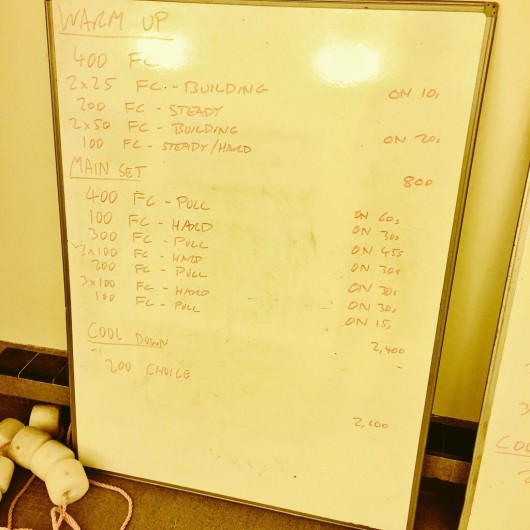 Tuesday, 10th March 2015 - Endurance Swim Session