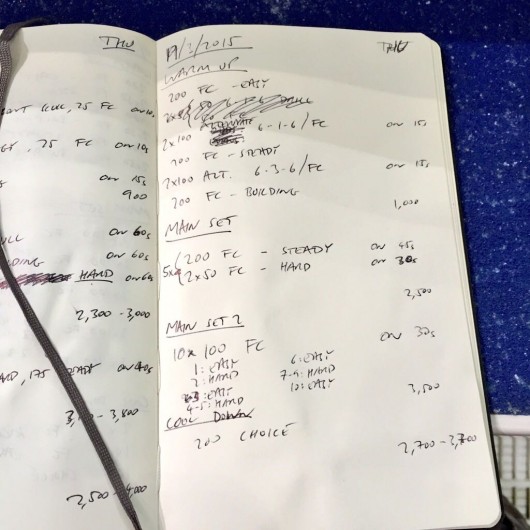 Thursday, 19th March 2015 - Endurance Swim Session