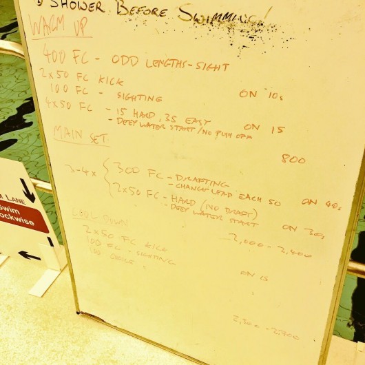 Tuesday, 14th April 2015 - Endurance Swim Session