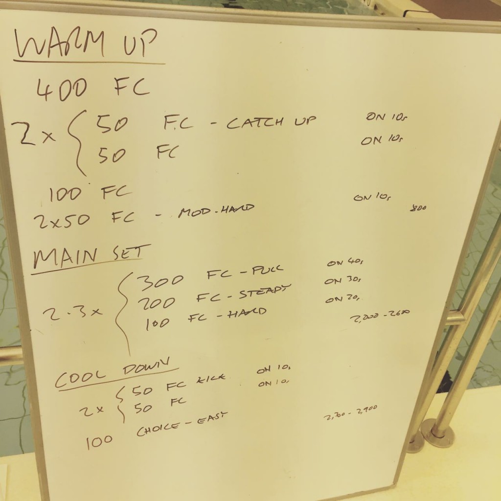 Weekly Swim Sets: Thursday, 7th May 2015