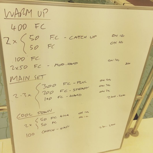 Tuesday, 5th May 2015 - Endurance Swim Session
