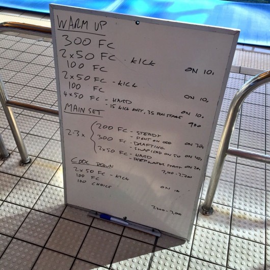 Wednesday, 3rd June 2015 - Endurance Swim Session