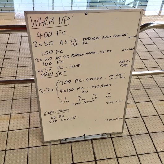 Wednesday, 10th June 2015 - Endurance Swim Session