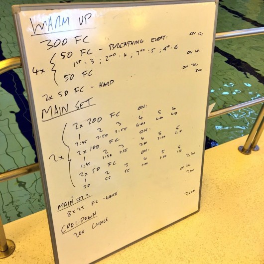 Tuesday, 16th June 2015 - Endurance Swim Session