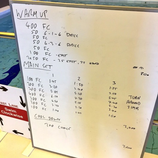 Tuesday, 23rd June 2015 - Endurance Swim Session