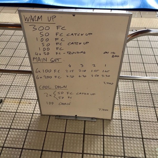 Wednesday, 24th June 2015 - Endurance Swim Session