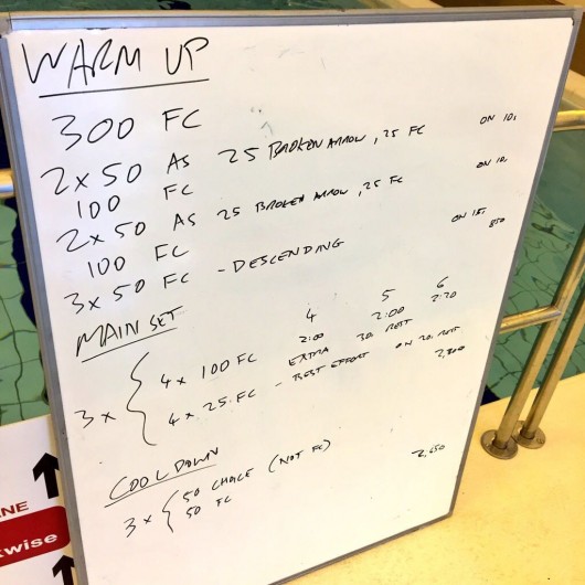 Tuesday, 30th June 2015 - Endurance Swim Session