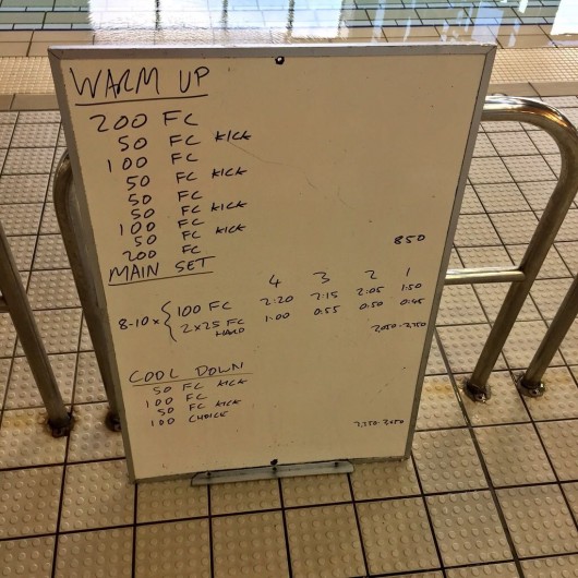 Wednesday, 29th July 2015 - Endurance Swim Session