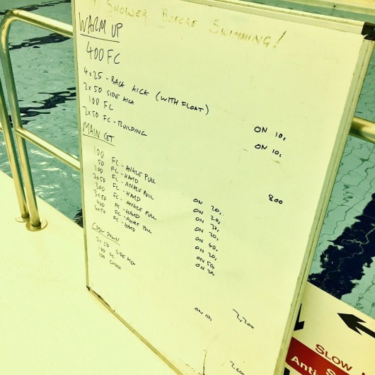 Tuesday, 8th September 2015 - Endurance Swim Session