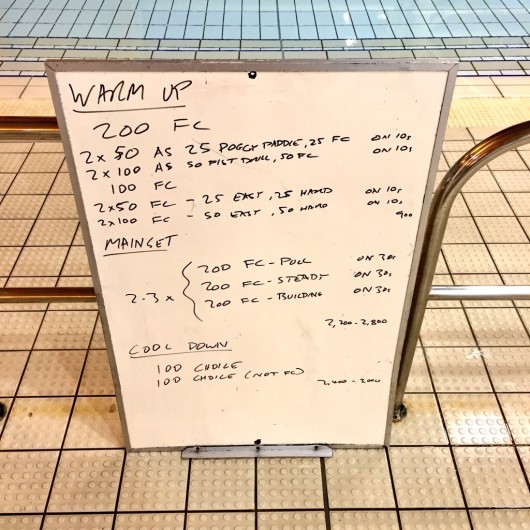 Wednesday, 7th October 2015 - Endurance Swim Session