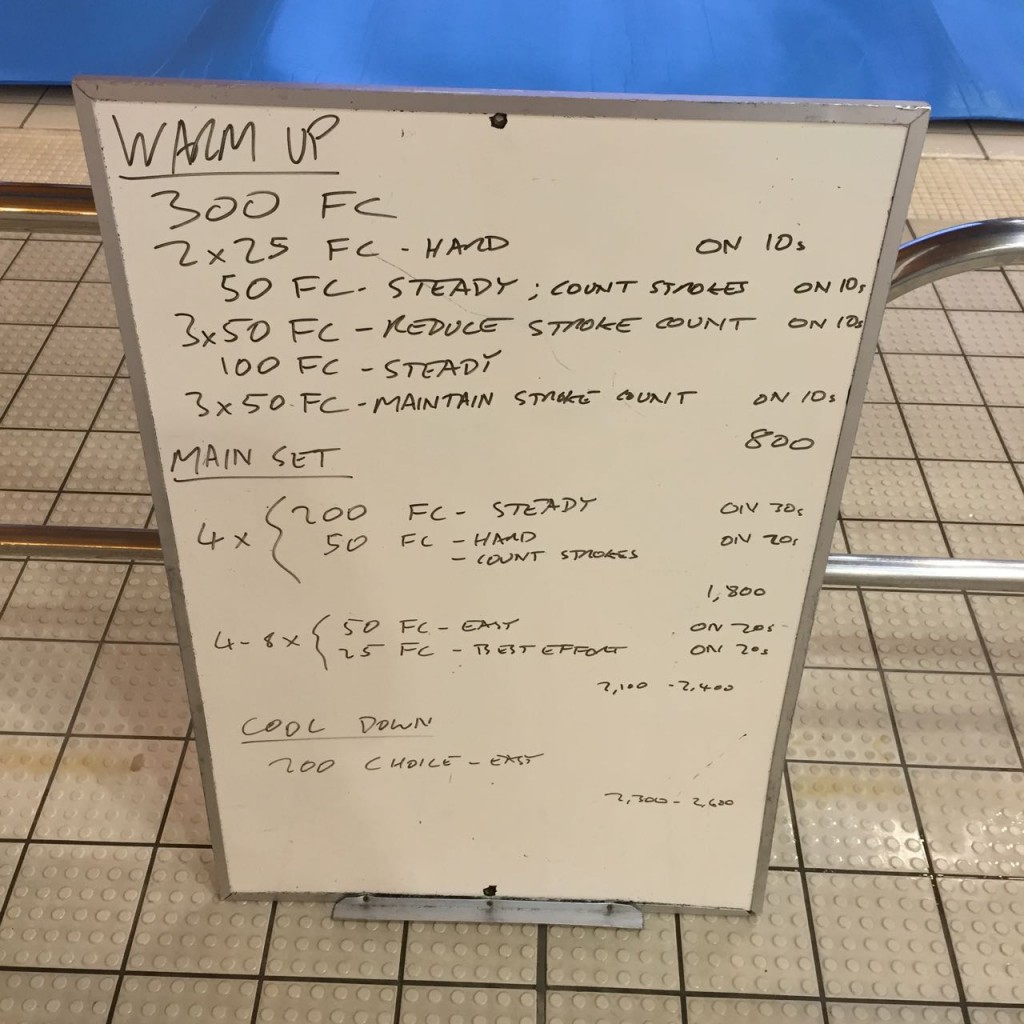 Weekly Swim Sets: Thursday, 5th November 2015