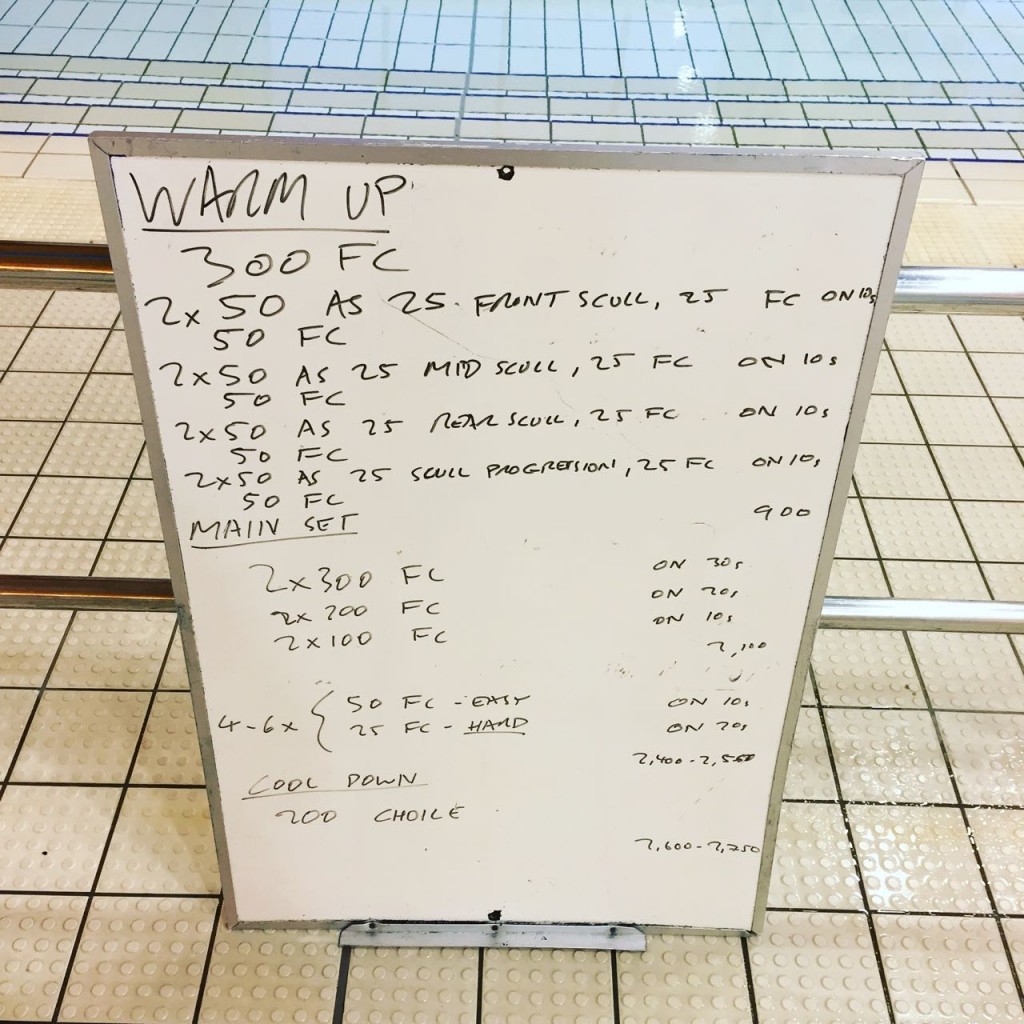Weekly Swim Sets: Friday, 20th November 2015