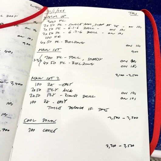 Thursday, 21st January 2016 - Swim Session