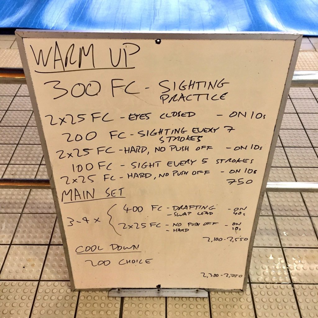 Weekly Swim Sets: Friday, 2nd September 2016