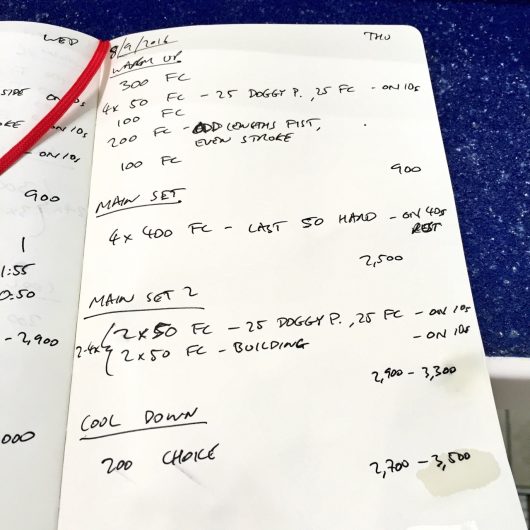 Thursday, 8th September 2016 - Triathlon Swim Session