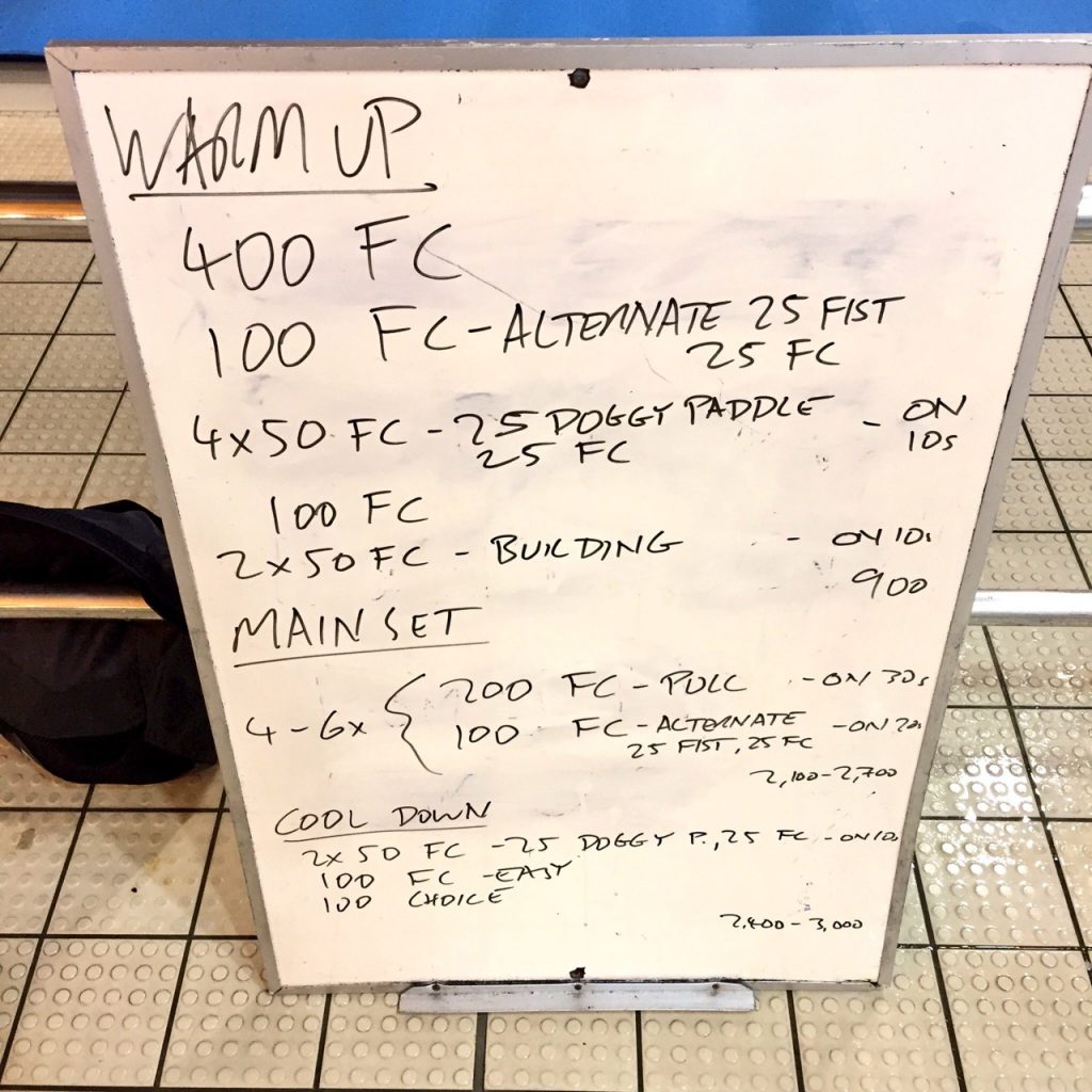 Weekly Swim Sets: Friday, 23rd September 2016