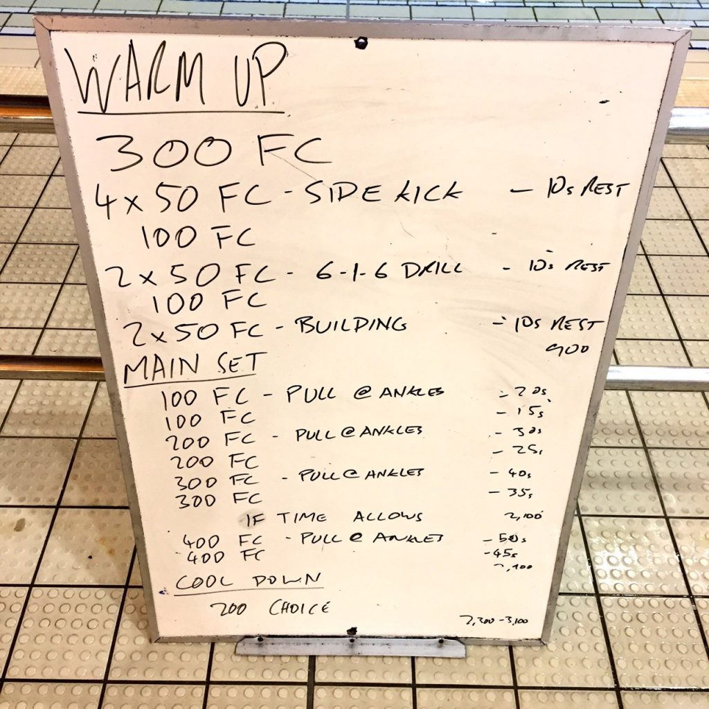 Weekly Swim Sets: Friday, 7th October 2016