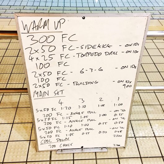 Wednesday, 26th October 2016 - Triathlon Swim Session