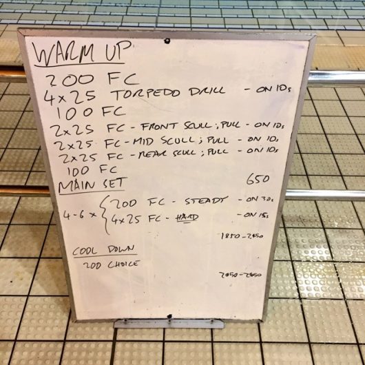 Wednesday, 9th November 2016 - Triathlon Swim Session