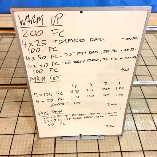 Wednesday, 7th December 2016 - Triathlon Swim Session