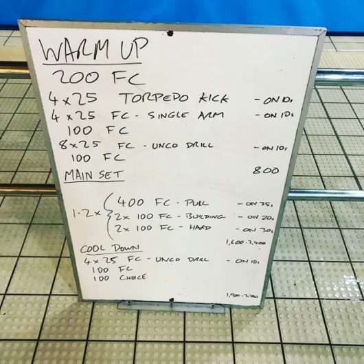Wednesday, 18th January 2017 - Triathlon Swim Session