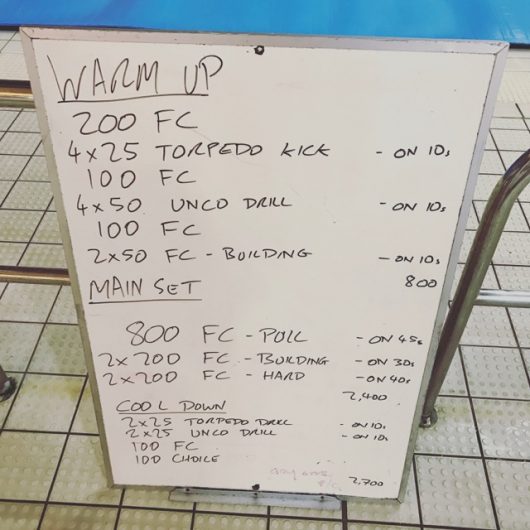 Wednesday, 25th January 2017 - Triathlon Swim Session